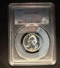 Washington Quarter - 90  Silver - 1957p - Graded - Pcgs - Pr66