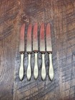 Vintage Dirigold Dirilyte Goldware Regal Flatware 9    Dinner Knife Set Of 5