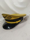 Vintage Rare Lancaster Yellow Cab Driver Hat Taxi Cap Los Angeles 1940s Size 7   