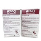 Argo Gloss Laundry Starch Crisp Finish 16 Oz  See Images Nos Crafts Red Box 2 X