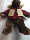 Dan Dee Collector Choice Moose Plush Brown Flannel Vest Hunting Winter Holiday