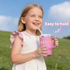Sippy Cups For Toddlers 1-3  Spill-proof 9oz Stainless Steel Toddler Tumbler Wit