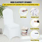 White Spandex Chair Covers 12 30 50 100 Pack Stretch Wedding Banquet