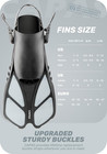Snorkel Fins  Swim Fins Travel Size Short Adjustable For Snorkeling Diving Adult
