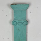 Architectural Salvaged Wooden Pair Of Matching Decorative Pilaster Columns