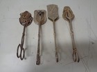 Vintage Silverplate Asparagus Pastry Server Tongs Lot Of 4