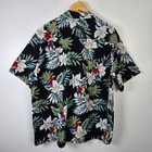Evergreen Island Mens Hawaiian Tropical Parrot Floral Print 2xl Made In Hawaii