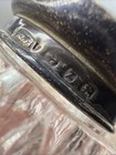 Antique English Sterling Silver   Cut Glass Dresser Vanity Jar Birmingham Marked