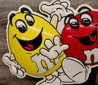 Vintage 90s M ms Mars Candy Double Sided Store Advertising Sign 22  X 16 