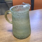 Vintage Spaghetti String Pitcher Mid Century Rubberized String Coating 9 5 