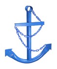 Xl Ship s Anchor Wall Garden Yard Art Decor 5 7  Six Colors Metal Nautical Decor