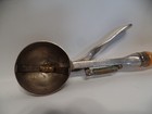 Vtg Antique Indestructo No 3 Wood Handle Ice Cream Scoop