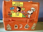 1960s Peanuts Lucy   s Luncheonette Snoopy Lunch Box With Thermos   Joe Cool A w