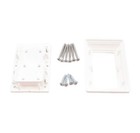 Eclipse 2  X 3 1 2  Vinyl Rail Bracket For Vinyl Railing - White