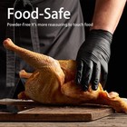 Black Vinyl Gloves  Disposable   Powder Free  Latex Free  Food Safe 100 Pcs