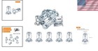 High-strength 50pcs Rivet Jack Nut Set - Zinc Finish For Metal Applications