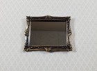 Dollhouse Mirror Metal Antique Bronze Frame 1 12 Scale Miniature Accessory