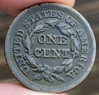 1852 Braided Hair Head Large Cent - Very Nice - Full Liberty -  high Grade  E409