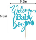Welcome Baby Boy Cake Toppers - Baby Shower Baby Shower Newborn Gender Show Boy 