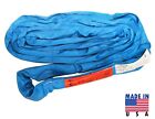 Blue 20  Endless Round Lifting Sling Crane Recovery Tow Strap Domestic Usa
