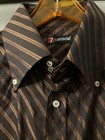 7 Camici Mens Button Up Italian Collar Shirt  Size L Cotton