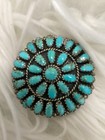 Navajo Real Turquoise Sterling Silver Earrings  Made In Usa