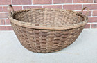 Early Antique Primitive Extra Large Gathering  Harvest  Laundry Basket