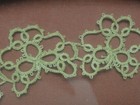 Antique Ecru Cotton Tatting Lace Border Edge Framed