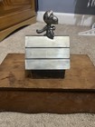 Vintage   Original 1966 Peanuts Snoopy Doghouse Silver Plated Coin Bank