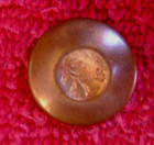 Non Excavated Civil War Confederate Star Flower Button