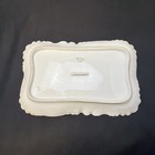 Vtg Haviland Limoges Embossed Platter White Rectangular France Ceramic 7   x11   