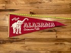 Vintage University Of Alabama Crimson Tide Roll Tide Full Size Felt Pennant Ncaa