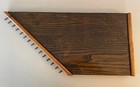 Vintage Small Unbranded Wood 15 String Lap Harp Or Zither