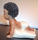Vintage Black Americana Style Porcelain Figurine-small Child-great Shape