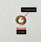 Straight Razor Pinning Kit  flat Washers brass 