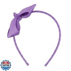 Meedee Fashion Purple Bow Headband - Big Bow Grosgrain Ribbon Hair Hoop For G