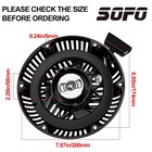 Sofo Pull Start Assembly Compatible With Briggs And Stratton 420cc  Black 