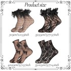 4 Pairs Lace Socks  Fishnet Socks Lace Ankle Sock Ruffle Sheer Mesh Flower 