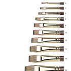 Winsor   Newton Monarch Bright Long Handle Brush  Size 14 For Oils acrylics