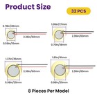 Satuy 32pcs Piezo Disc - 4 Size   20mm  27mm  35mm  41mm    Gold
