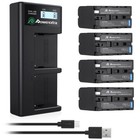 For Sony Np-f750 Np-f770 Np-f950 Np-f960 Camera Np-f970 Battery   Charger Lot