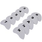 10pcs Soft Headcover Golfs Iron Club Head Cover Rod Head Protective Cases