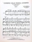 Goodbye Dear Friend Sheet Music Courtin Time 1951 Musical Flop Don Walker