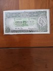 Australian  1 Pound Note  P 34a 1950s  Hf223001  xf Condition 