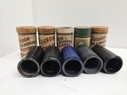 Edison Cylinder Record Lot 5 Gold Moulded Amberol Blue Amberol Antique No  9818