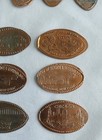 Lot Squished Flat Pennies Elongated Penny Lincoln Cent Coin Souvenir Theme Park