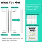 Thin Cat Door 4 Way Lock Weatherproof Pet Flap For Window Sliding Door Safe