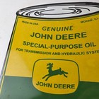 Vintage John Deere Sign - Genuine Motor Oil Can Gas Pump Porcelain Sign