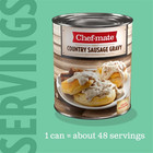 Chef-mate No Artificial Flavors Country Sausage Gravy  105 Oz Can Free Shipping 