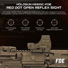 Holosun Hs510c-fde Multi-reticle Red 2 Moa Dot   65 Moa Circle Open Reflex Sight